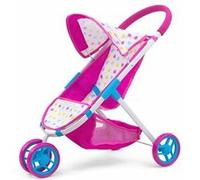 Milly Mally Landau pour poupées Susie pliable avec auvent, roues en mousse, sangles Candy