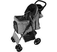 Poussette pour Animal de Compagnie - Gris tissé Gris G