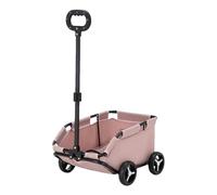 Poussette pour animal de compagnie - Poussette de cabine pour chien | chariot de pour chien | Poussette à quatre roues avec tige de traction rotative à 360 degrés, poussette légère à roule