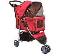 Poussette pour animaux - Bc-elec - 5663-0015Ared - 3 roues - Rouge - Imperméable