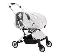 Poussette pour animaux de compagnie à 4 roues pour chiens et chats de taille moyenne et petite, poussette de voyage pliable et imperméable pour chiots avec doublure amovible et panier,Transparent