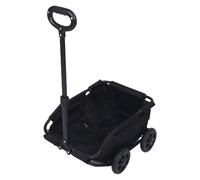 Poussette pour Animaux de Compagnie à 4 Roues Poussette pour Chien et Chat Chariots de Chariot de 33 LB Chariots Portables Pliables pour épicerie Chariot de Plage Voyager pour (Black)