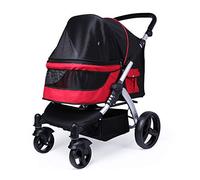 Poussette pour animaux de compagnie, chariot pliable pour chiens et chats de petite, moyenne et grande taille, 4 roues, transporteurs de voyage, transporteur Jogger, Buggy, fournitures pour anima