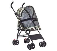 Poussette pour animaux de compagnie pour chats, chiots et chatons, petit chien, structure parapluie, poussette pour petits chiens, légère et respirante, poussettes pour petits chie