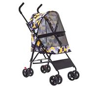 Poussette pour animaux de compagnie pour chats, chiots et chatons, petit chien, structure parapluie, poussette pour petits chiens, légère et respirante, poussettes pour petits chie