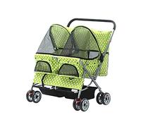Poussette pour animaux de compagnie Poussette pour animaux de compagnie Super grand espace Double poussettes pour chiens vente pour 2 chiens ou plus chats pliable avec 4 roues antichocs robuste 20 k
