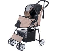 Poussette pour animaux domestiques, légère et pliable, roues pivotantes à 360 degrés, ABX0027KK, L