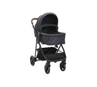 Poussette pour bébé 2 en 1 Anthracite et noir Acier
