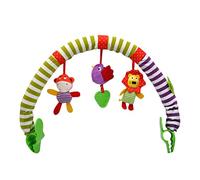Poussette pour bébé, Arche de lit Suspendue, Cloche, hochet Doux, Berceau pour Nouveau-né, Mignon Pendentif en Peluche, Voyage, Jeu, Berceau, activité, Poussette, Jouet
