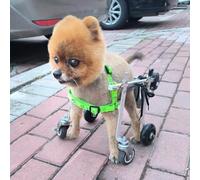Poussette pour chien 4 roues pour blessures à la jambe arrière, harnais pour chiot, teckels et chats, idéal pour les animaux domestiques et la récupération