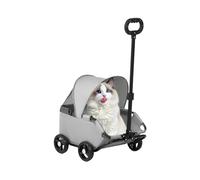 Poussette Pour Chien Chats Plébiscité Et Pliable Transporteur Aéré Chiots Avec Accessoires Transports Urbains Promenades Plage Parc Centre Commercial