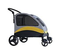 Poussette pour chien de qualité supérieure pour chiens de taille moyenne et grande, poussette pliable pour animaux de compagnie, chats handicapés, chiens, équipement pour animaux de compagnie, chari