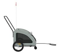 Poussette pour chien en tissu Oxford et fer - Remorque de vélo légère et robuste pour chien - Idéal pour les aventures en plein air et la vie quotidienne