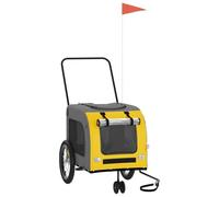 Poussette pour chien en tissu Oxford et fer - Remorque de vélo légère et robuste pour chiens, idéale pour les aventures en plein air et les promenades quotidiennes
