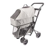 Poussette pour chien et chat buggy 3 roues Duvoplus Noir 81x54x100 cm