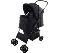 Poussette pour chien Flamingo Anda Noir 46x81,5x98 cm