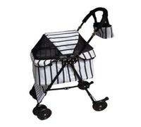 Poussette pour Chien Pet Stroller Four-Wheel Pet Stroller Folding Pet Stroller Lightweight Pet Stroller Outdoor Pet Stroller Poussette pour Animaux de Compagnie