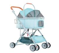 Poussette pour Chien Poussette détachable for Animaux de Compagnie, Poussette Universelle détachable à Trois usages for Chat et Chien, Poussette de Sortie Poussette pour Animaux de Compagnie(Blue)