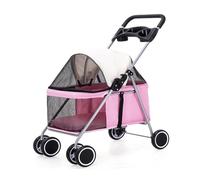 Poussette pour Chien Poussette for animaux de compagnie à quatre roues petite poussette for chien poussette pliable poussette for animaux de compagnie légère poussette for animaux de compagnie en plei
