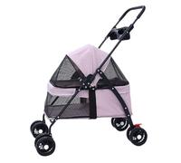 Poussette pour Chien Poussette For Animaux De Compagnie For Les Sorties, Poussette For Chiot, Poussette For Chien, Petite, Légère, Pliable, For Chats Et Chiens Poussette pour animaux de Compagnie(Pink