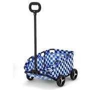 Poussette pour Chien Poussette For Animaux De Compagnie, Petit Chariot À Tirer, Chariot For Chiots, Chariot De Promenade For Chiens, Petit Chat Léger Et Pliable Poussette pour animaux de Compagnie(Blu