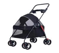 Poussette pour Chien Poussette for Animaux de Compagnie, Petit Chariot à Tirer, Poussette for Chiot, Poussette for Chien, Petite, légère, détachable, Pliable Poussette pour Animaux de Compagnie(B)