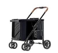 Poussette pour Chien Poussette for Chien Pratique Et Pratique for Animaux De Compagnie, Matériau Pliable Et Léger, Gros Chiens Et Chats Poussette pour Animaux de Compagnie(Black)