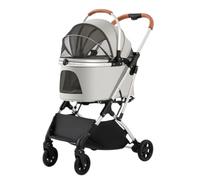 Poussette pour Chien Poussette Multifonctionnelle for Animaux De Compagnie, for Chiens Moyens Et Grands, Chariot for Chiens De en Plein Air, Portable Et Pliable Poussette pour Animaux de Compagnie(G)