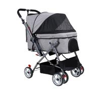 Poussette pour Chien Poussette Multifonctionnelle For Animaux De Compagnie, Trottinette De Sortie For Chat Et Chien, Poussette Pliable Réversible For Chien, Poussette Portable Poussette pour animaux d