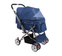 Poussette pour Chien Poussette Multifonctionnelle For Animaux De Compagnie, Trottinette De Sortie For Chat Et Chien, Poussette Pliable Réversible For Chien, Poussette Portable Poussette pour animaux d