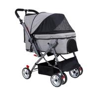 Poussette pour Chien Poussette Pliable À Quatre Roues for Grands Chiens Et Chats, Fournitures De en Plein Air for Animaux De Compagnie Poussette pour Animaux de Compagnie(G,B)