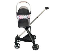 Poussette pour Chien Poussette pliable de luxe rétractable for chien, for chiens de petite et moyenne taille, poussette for animaux de compagnie, chats et chiens Poussette pour animaux de Compagnie(L)