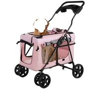 Poussette pour Chien Poussette pour Chat Poussette Pliable Pour Animaux De Compagnie Avec 4 Roues Poussette Pour Chien Avec Sac De Transport Détachable Poussette Pour Chien Chat Pour Petits Chats Moye