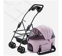 Poussette pour chien Poussette pour chien de taille moyenne Poussette de transport pour chats/chiens Poussettes pour animaux de compagnie/chat/chien Landau Poussette de qualité supérieure Chariot de