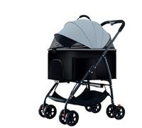 Poussette pour Chien Voiture for Animaux De Compagnie Légère, Pliable Et Détachable for Promener Les Bébés, Les Chiens Et Les Chats De Taille Moyenne Et Petite Lors des Sorties Poussette pour Animaux