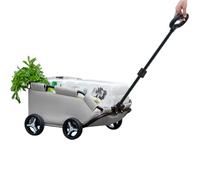 Poussette pour chiens de petite taille, poussette pour petits animaux - Poussette de cage de chien de transporteur de chat roulant - Chariot pliable léger pour chien, pour voyager, faire du shopping,