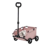 Poussette pour chiens de petite taille, poussette pour petits animaux - Poussette pour cage à chien roulante pour animaux de compagnie | Chariot pliable léger à 4 roues pour chien, pour voyager, faire