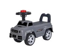 Poussette pour Enfants à partir de 2 Ans aJouet à Monter Assis pour se Tenir Debout Rangement sous Le siège Jouet+ Camion Porteur Enfants véhicule à Pousser, 48 x 22 x 34 cm - Gris