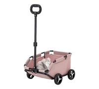 Poussette pour petit animal de compagnie - Chariot portable à roulettes pour chien, chariot léger et pliable | Chaise compacte et durable pour petits chiens et chiots