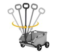 Poussette pour petit animal de compagnie - Transporteur roulant pour chat et chien avec 4 roues | Chariot pliable léger pour animaux de compagnie pour voyager, faire du shopping, marcher ou jouer, cha
