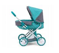 Poussette pour poupée Alice Prestige vert menthe/gris - Milly Mally - Pour poupées jusqu'à 40cm