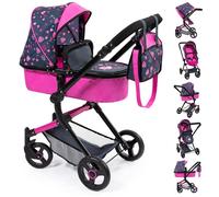 Poussette pour poupée - Bayer Design - 18418AA - Réversible - Pliable - Sac inclus