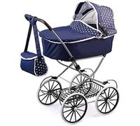 Poussette pour poupée - Bayer - Landau Classic Deluxe - Bleu - 69 x 42 x 89 cm - Convient aux poupées 46 cm