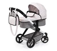 Poussette pour poupée combinée BAYER DESIGN - Modèle COMBI XEO - Couleur Jeans-Gri - Pour poupées jusqu'à 46 cm