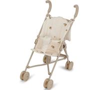 Poussette pour poupée ecru, jaune, vert TU
