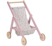 Poussette pour poupée en bois
