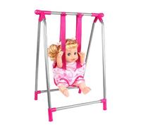 Poussette pour Poupée, Ensemble Poussette pour Poupée, Accessoires Jouets pour Filles, Poussette De Jeu, Poussette Pliable, Chaise De Salle À Manger pour Tout-Petit, Chaise À Bascule, Lit Pivotant