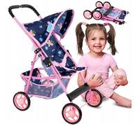 Poussette pour poupée - KINDERPLAY - KP0280I - Légère - Pliable - Aluminium