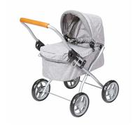 Poussette pour poupée - Knorrtoys - Mini Lili - Marron - Capote réglable - Revêtement souple