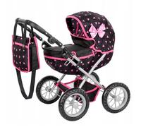 Poussette pour poupée - KP0262R - Pliable - Poignée réglable - Sac inclus